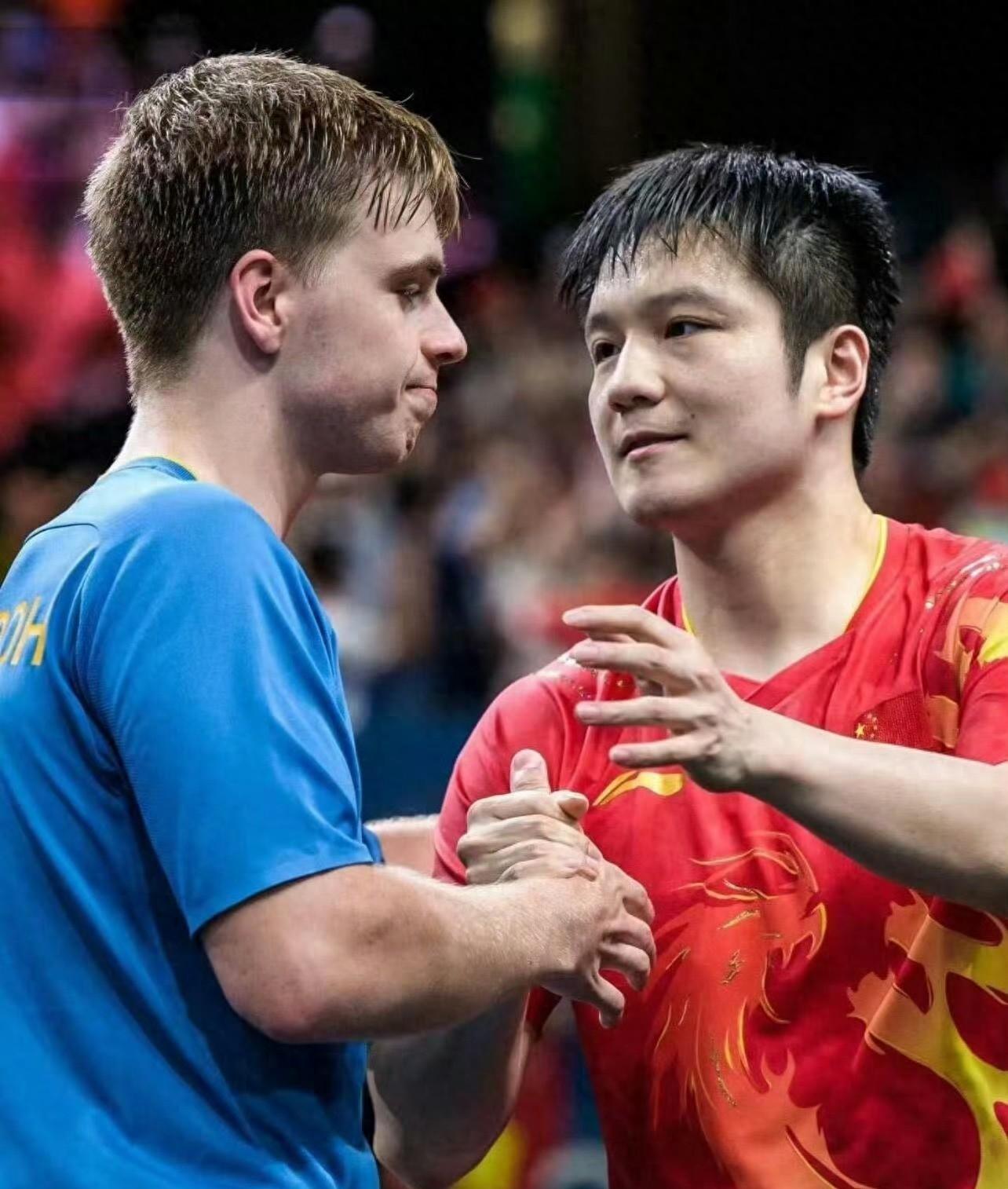 德国乒乓球队碾压法国乒乓球队，樊振东统治全场的简单介绍