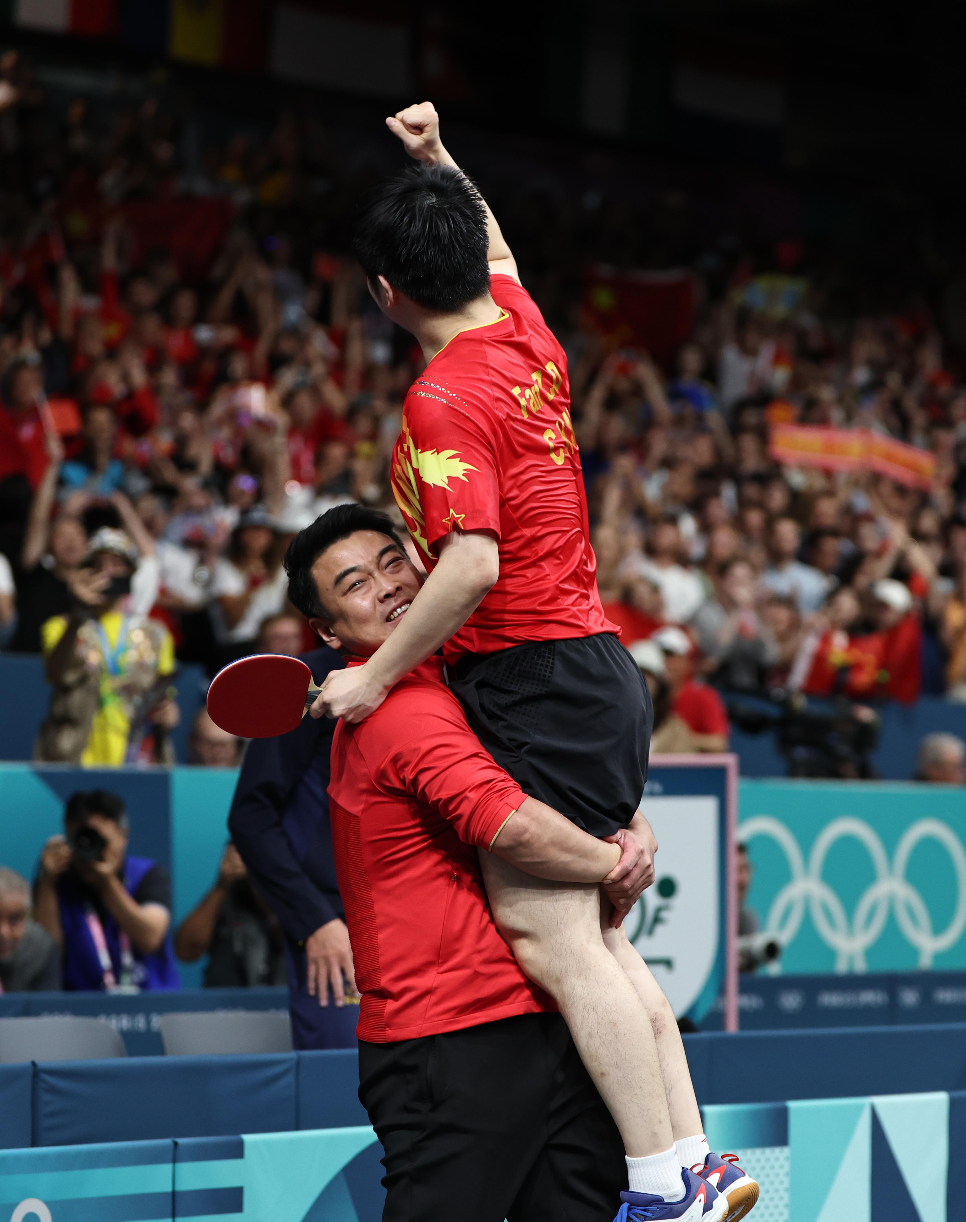 瑞典乒乓球队爆冷法国乒乓球队，王皓送出助攻