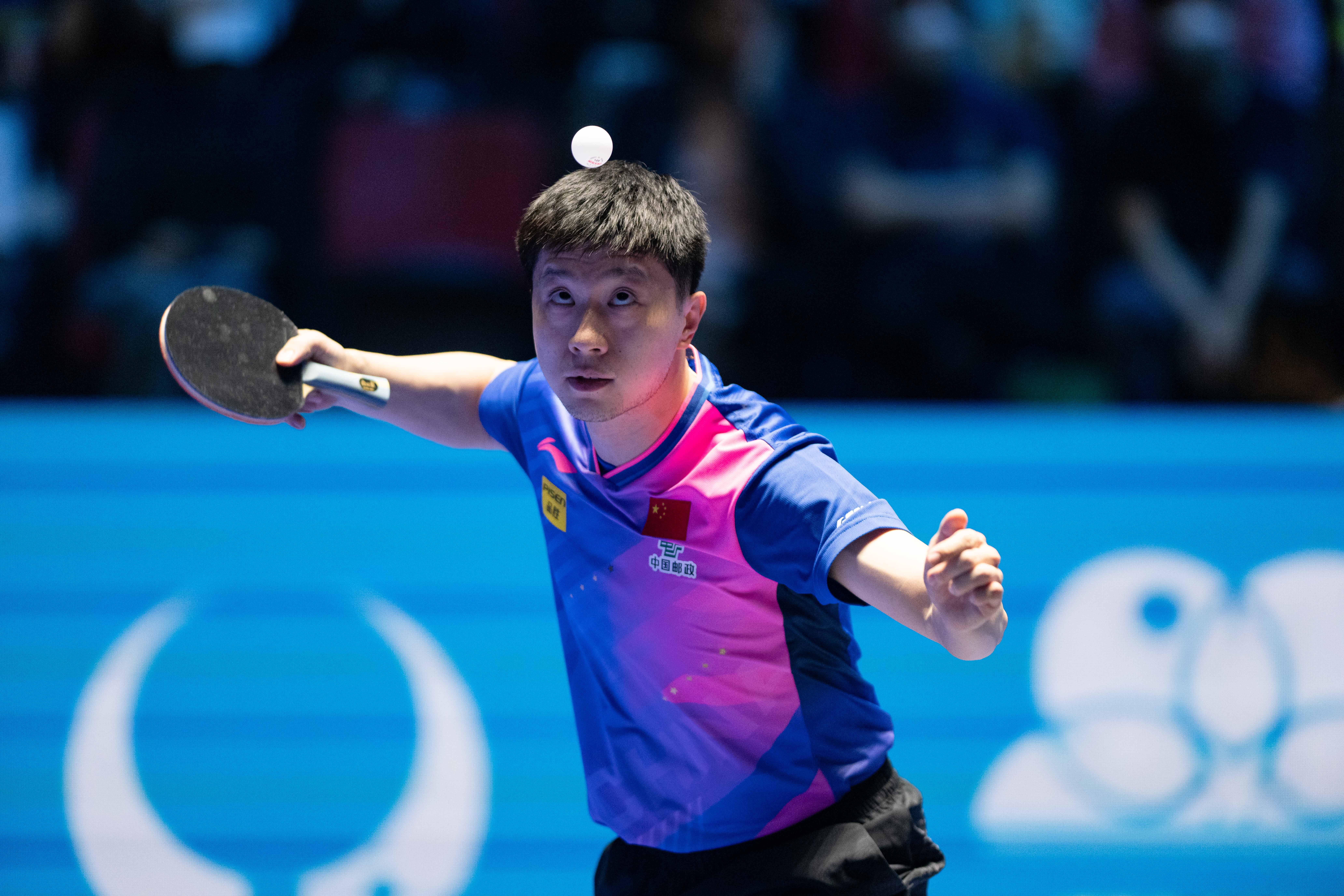 韩国乒乓球队鏖战比利时乒乓球队，马龙惊艳世界